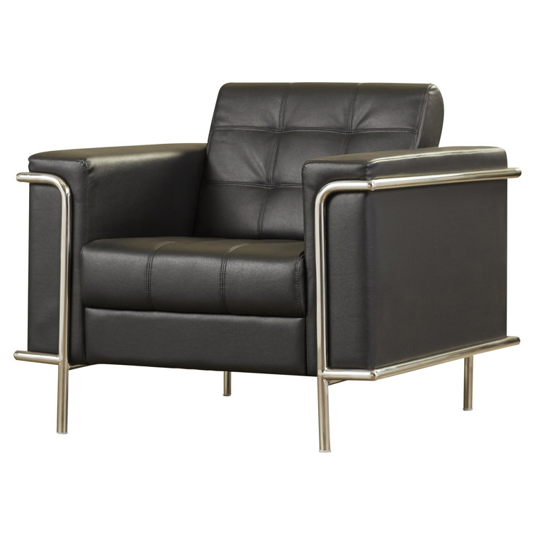 Leather discount double chair